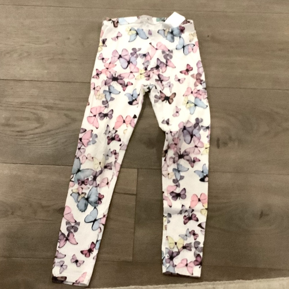 Cute butterfly little girl leggings